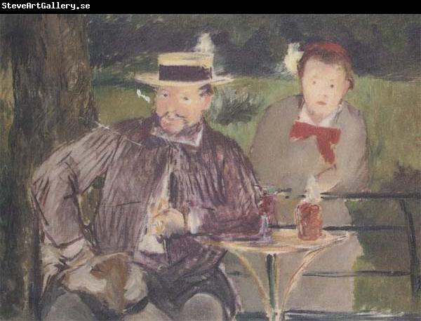 Edouard Manet Portraits d'Ernest Hoschede et de sa fille Marthe (mk40)